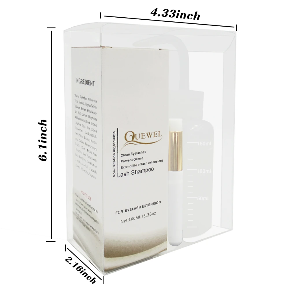 

Quewel Facial Wash Cleanser Eyelash Extensions Wholesale 100ML Lash Extensions Foam and Foam Lash Cleaner, Milk white cream
