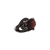 Pretty Rings Victorian Made Diamond Cut Ga rent With Rose Silver Oxidized Ring