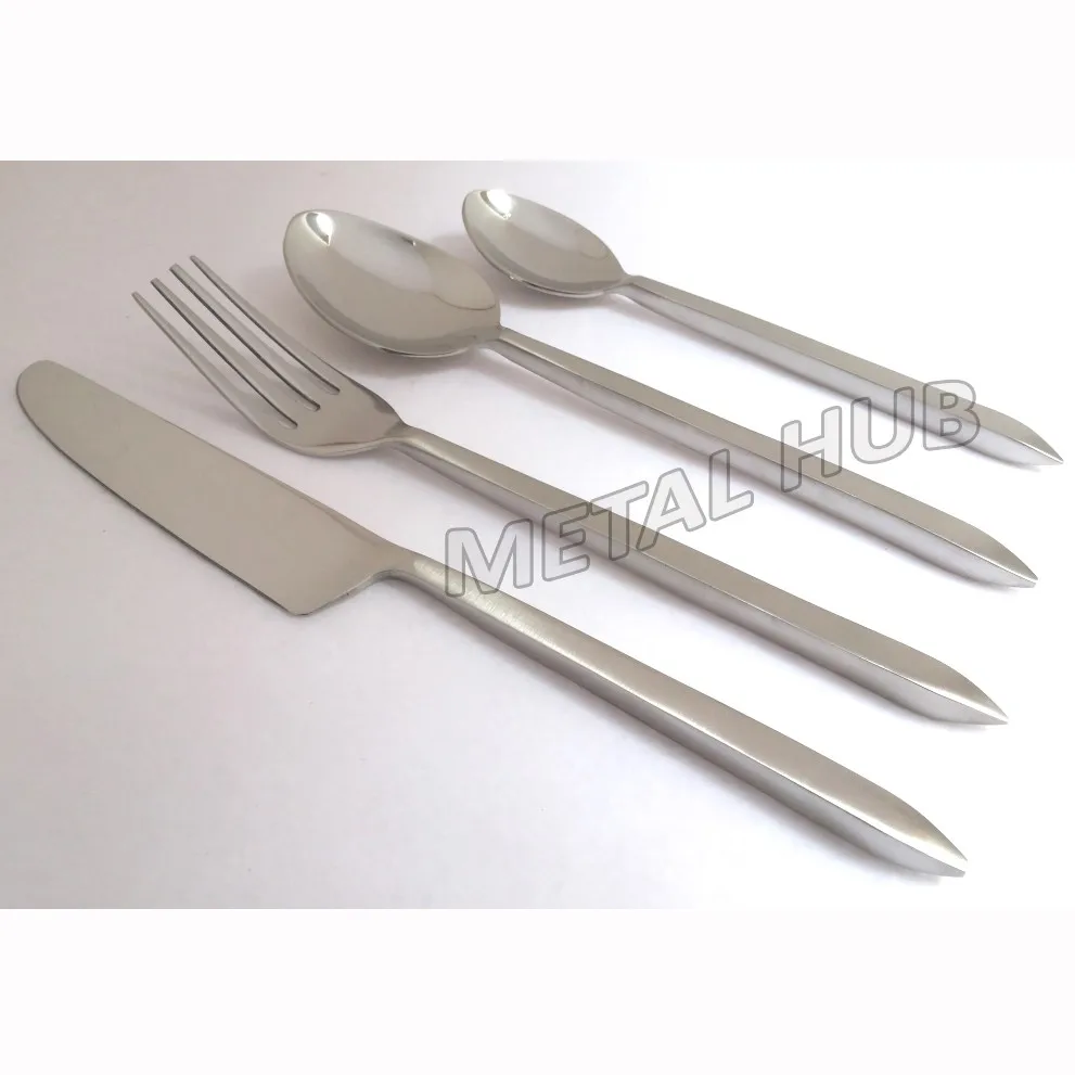 Stainless Steel Flatware Set With Hand Handles Buy Flatware