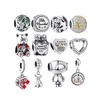 2019 New Fashion Charm Silver with S925 Logo Mark Sterling Silver Charm Beads fit Original Bracelet&Necklace Jewelry Making