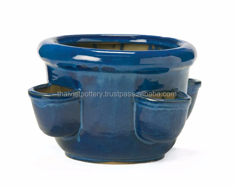 Strawberry Pots - Buy Glazed Ceramic Strawberry Pots,Indoor Plant Pots,Small Glazed Pots Product 