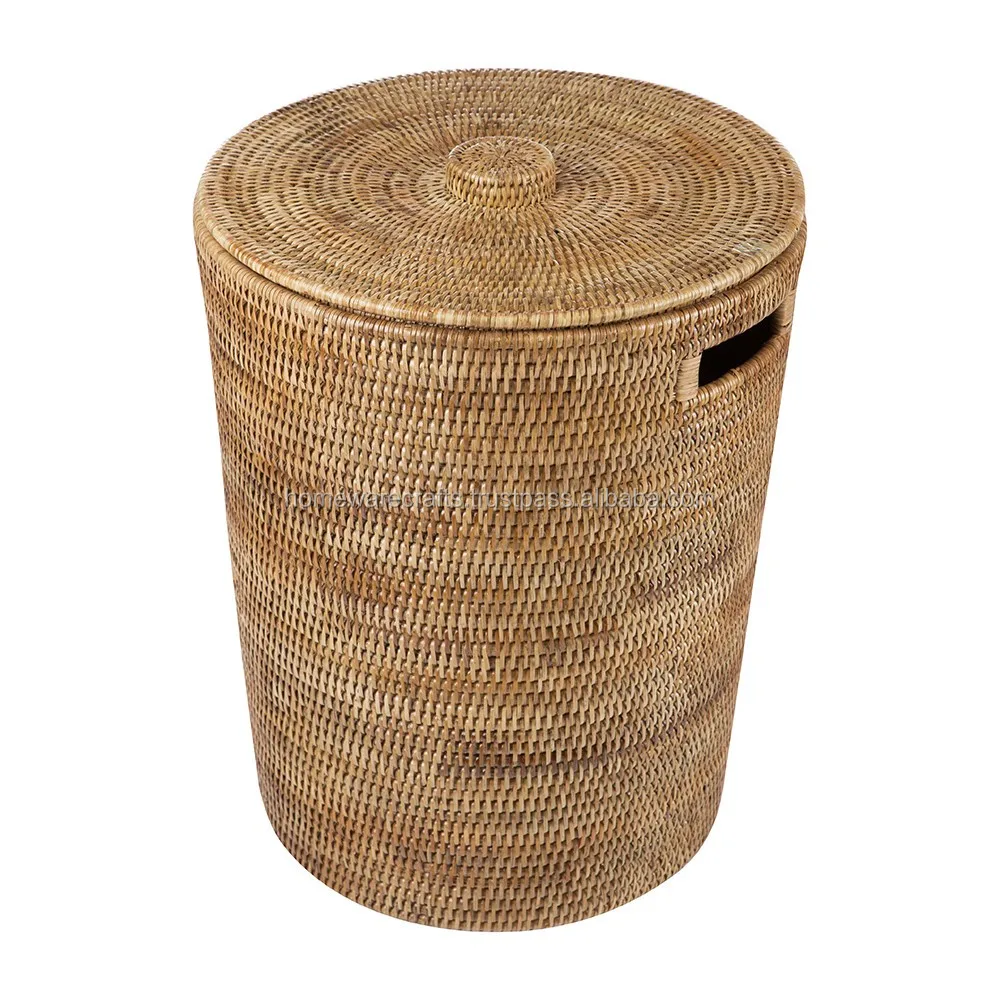 Cheap Wholesale Ecofriendly Woven Natural Rattan Basket With Lid Buy