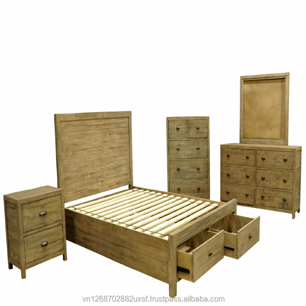 Reclaimed Pine Wood Bedroom Furniture Buy Recycled Wood Furniture Antique Pine Furniture Solid Wood Bedroom Furniture Product On Alibaba Com