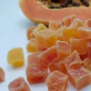 Dehydrated Dried diced Papaya 8-10mm Natural color Thailand