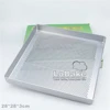 28cm width 3cm height square shape plain anodizing aluminium punching style cak pan pizza biscuit cookie baking pans DIY bakery