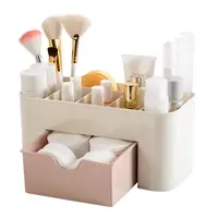 

2019 Plastic Desktop Makeup Organizer Drawer Type Cosmetic Display Storage Display Box for Brush Pen Jewelry Organizer