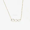 Solid 14K Yellow Gold Natural Slice Diamond Drop Lariat Pendant Necklace Women Wear Wholesale Manufacturer Supplier Jewelry