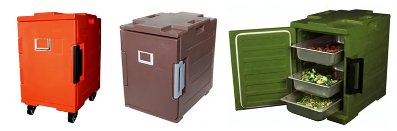 Electric Military Insulated Food Containers , 90L Heated Food Pan Carrier
