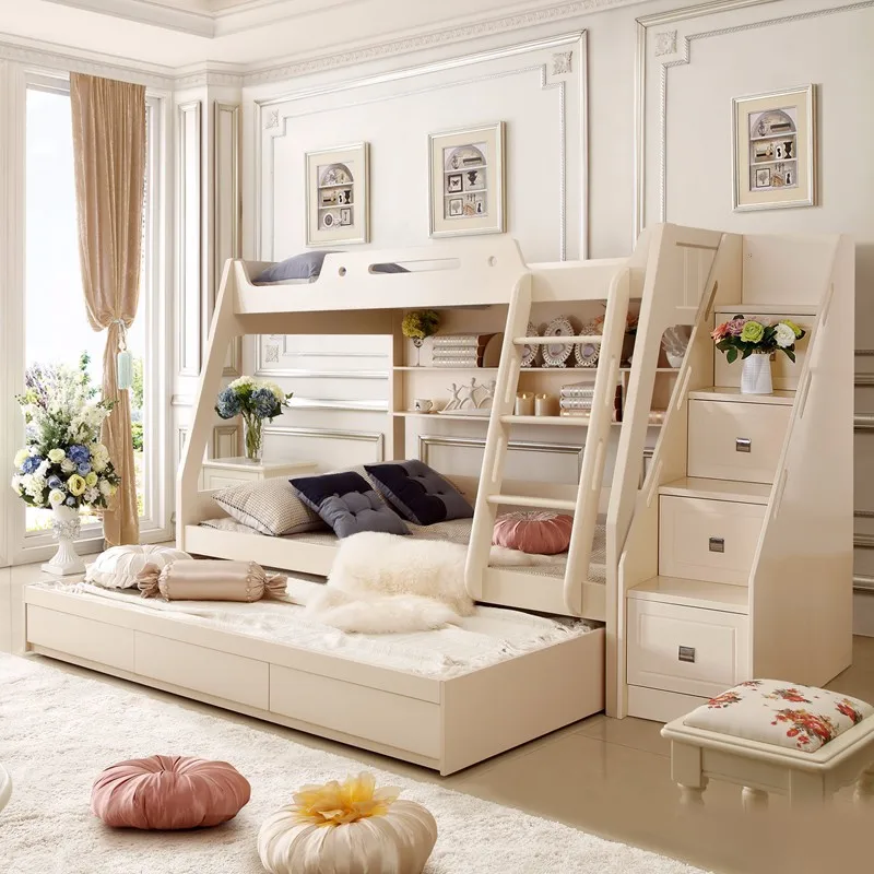 bunk beds with double bed