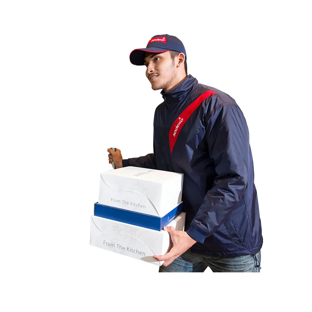 курьер. курьер. курьер с сумкой холодильником. курьерская почта. форма доставщика.