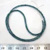 Blue diamond roundel faceted wholesale beads