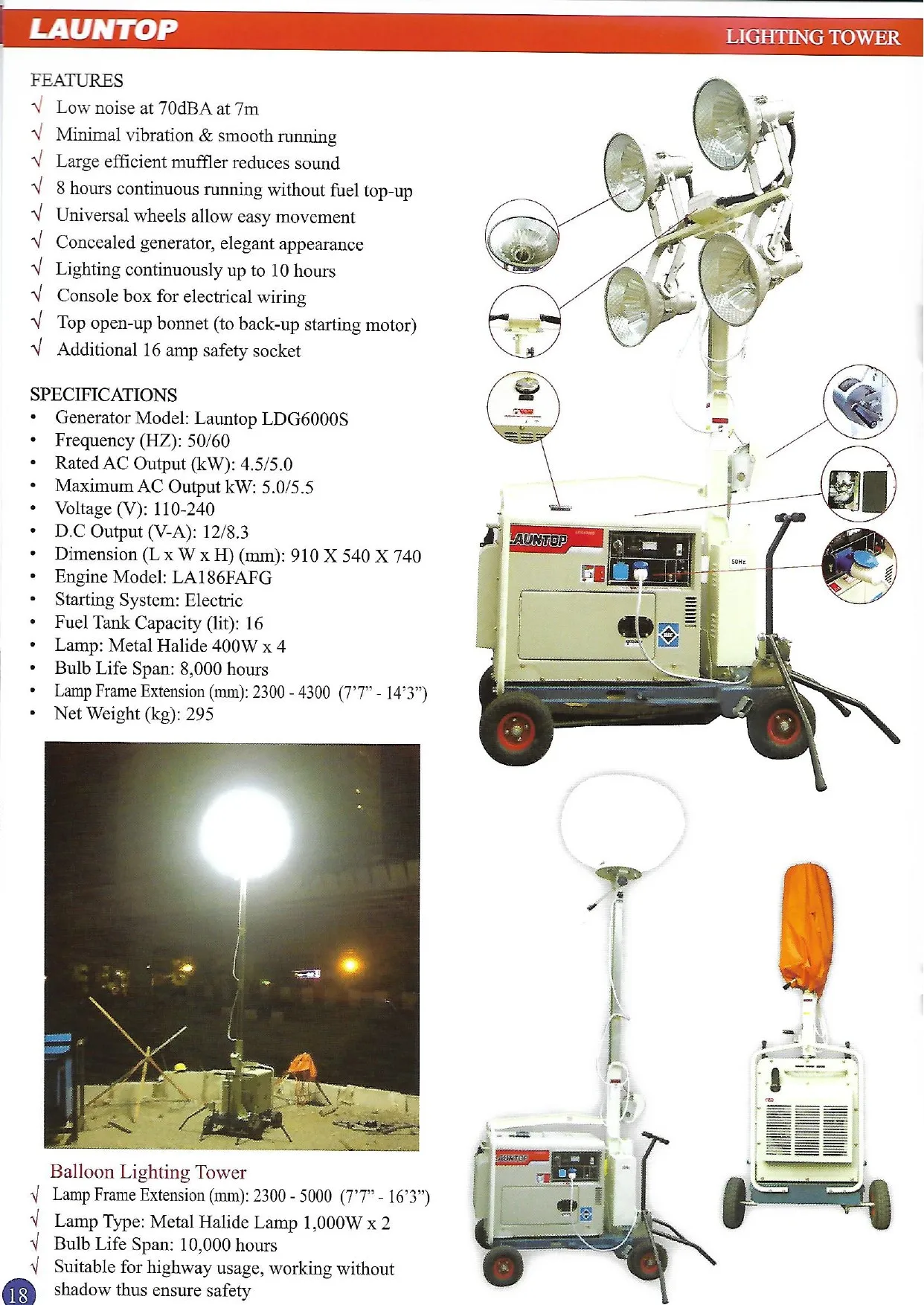 Factory Direct Supply Construction Mobile Light Tower - Buy Light Tower ...