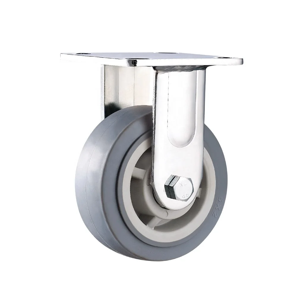 6 inch 150mm Industrial Heavy Duty Widely Use Polyurethane PU Double Ball Caster Wheels