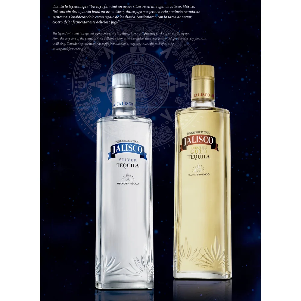 
Tequila Silver - JALISCO - Made with 80% blue agave. 