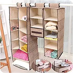 Moseeg Hanging Clothes Storage Box 5 Shelving Units Durable Zqmd Home Hanging Clothes Storage Box Bags 5 Shelving Units Friendly Closet