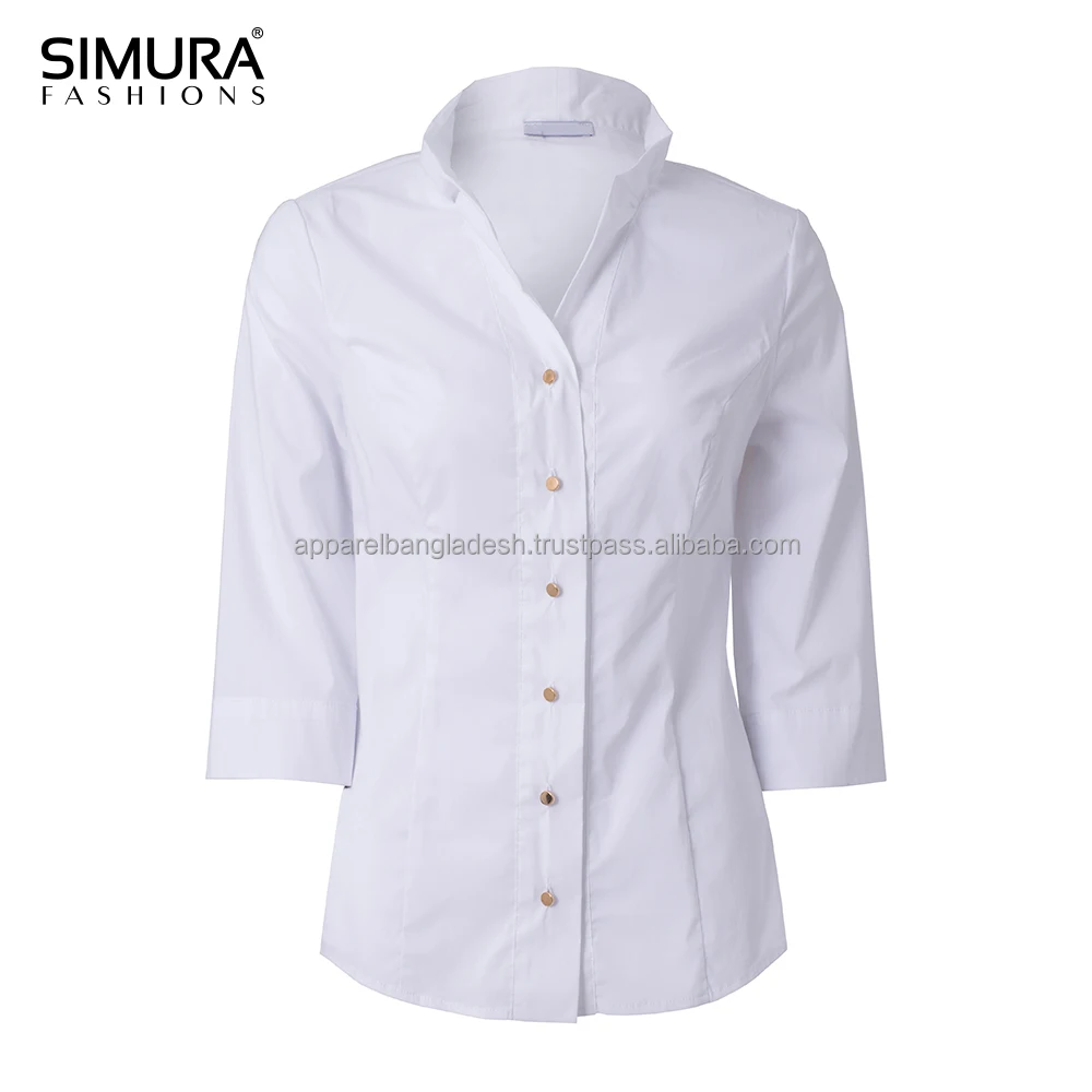 white ladies formal shirt