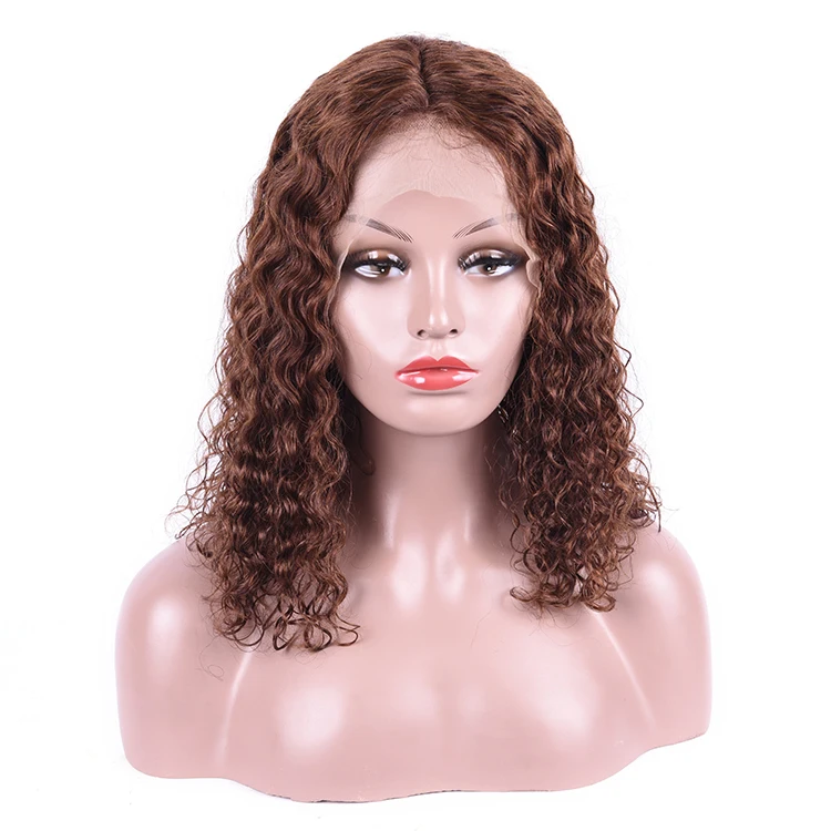 

2019 New Good Quality Short Wholesale Raw Water Wave Human Hair Bob Wigs , Glueless 100% Cuticle Virgin Human Hair Wigs