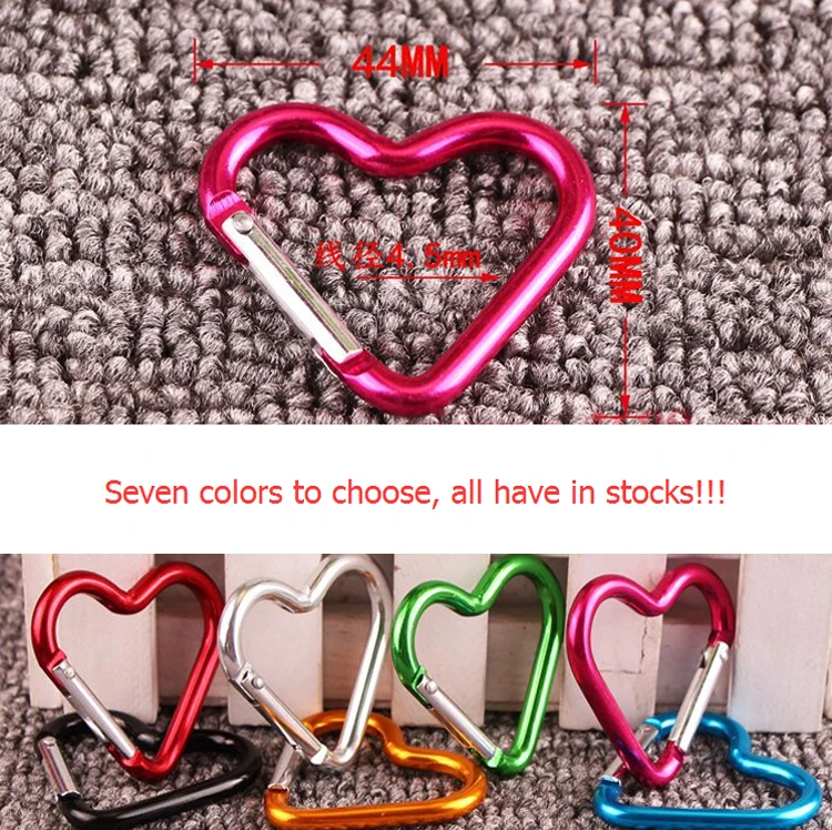 Aluminum Heart Shaped Carabiner For Keychain Buy Heart Shape Keychain,Carabiner Keychain