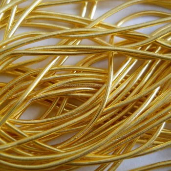 Bullion Wire Thread / Light Gold Bullion Thread Wire/ Shiny Gold ...