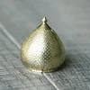 Perfume bottle cap droplet shaped golden cap with exquisite patterns