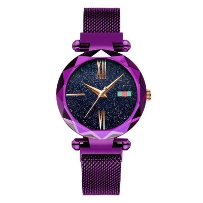 

2019 Ebay Hot Seller Ready Stock Ladies Fashion Magnet Mesh Belt Watch Quartz Wrist Watch Women