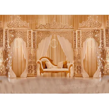 Dazzling Bollywood Theme Wedding Stage Asian Wedding Sparkling