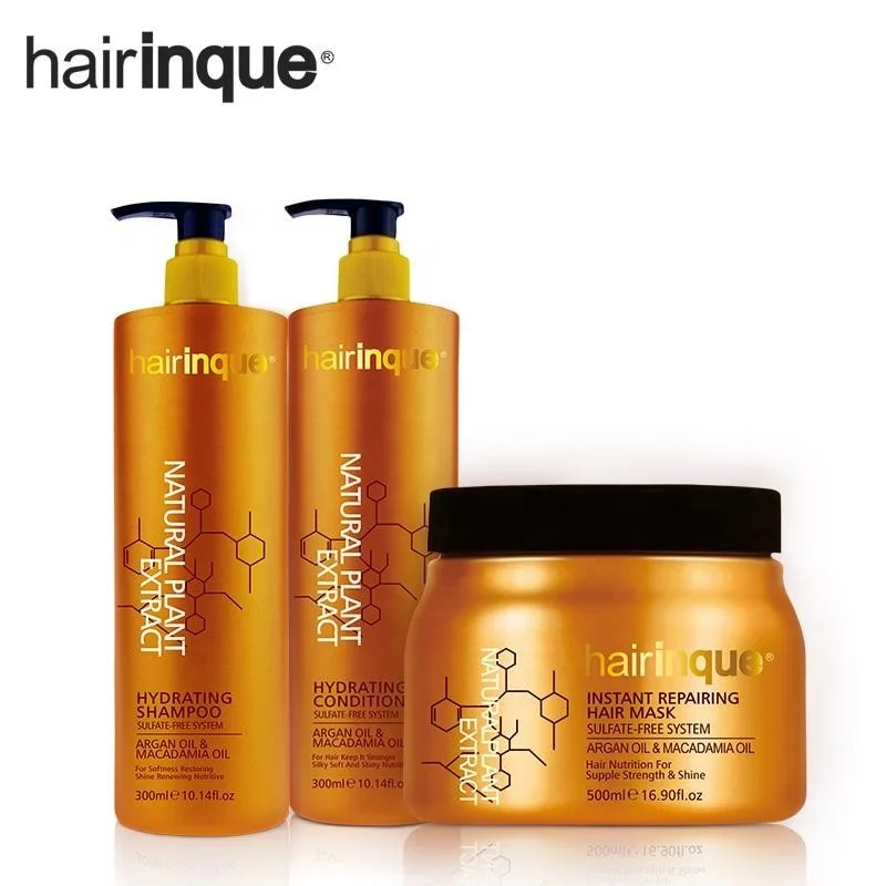 
Best Moisturizing Bulk Shampoo and Conditioner Private Label Argan Oil SLS Free Hair Care Set OEM/ODM 