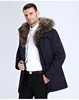 High quality wholesale custom logo fur coat men winter parka ski down jacket for Canada chili extreme sports white goose down