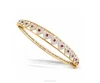 100% Original 0.75 Tcw SI Clarity Natural round cut Diamonds 18Kt Yellow Gold Exclusive Bangle Style Bracelet at Factory Price