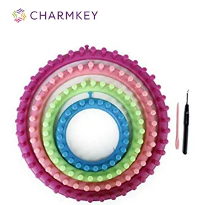 Image of Charmkey good price knitting tools wholesale round plastic knitting loom set