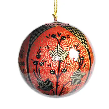 Peint à La Main Cachemire Papier Mâché Boules Boules De Noël Ornement Décoration 2019 Buy Décoration De Noël 2019en Vrac Acheter Décoration De