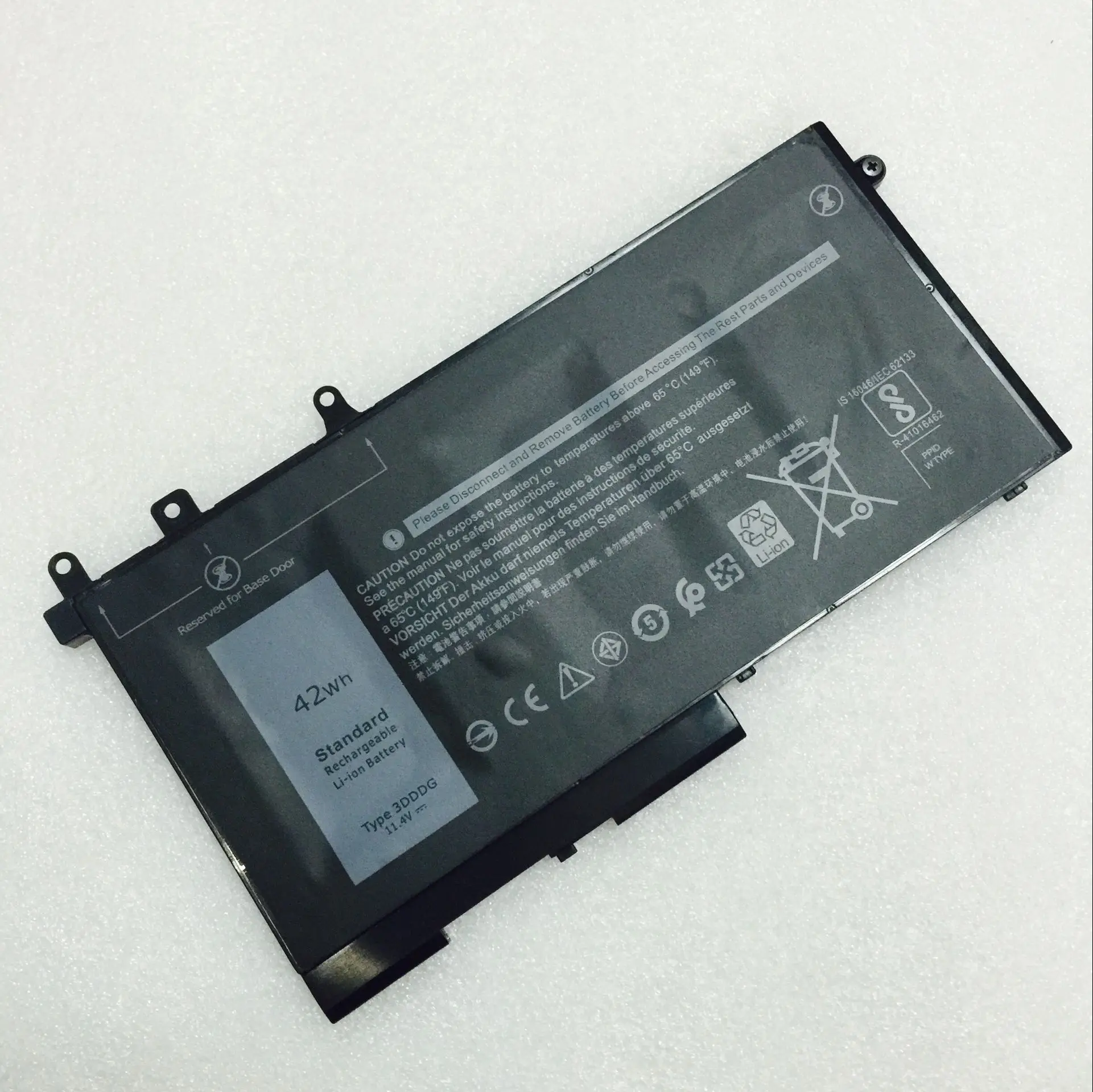 

Brand New 11.4V 42Wh 3DDDG Battery for Dell Latitude E5280 E5480 03VC9Y O3VC9Y Series, Black