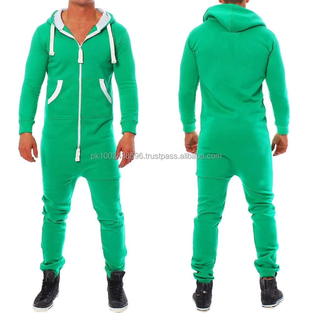 mens fleece jumpsuit