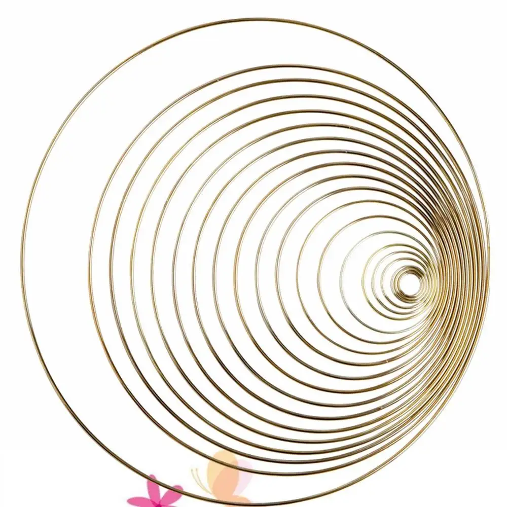 
Gold and Silver Large Metal O Ring for Macrame 