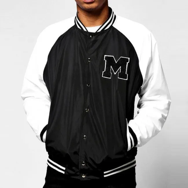 Custom Varsity Letterman Wrestling Jacket White Leather & Royal