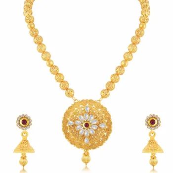 modern long necklace