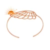 925 Silver Rose Gold Plated Girls Angel Wing Art Deco Openable Palm Cuff Bracelet Bangle Jewelry Wholesaler