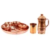 Indian art villa pure copper dinner set tableware
