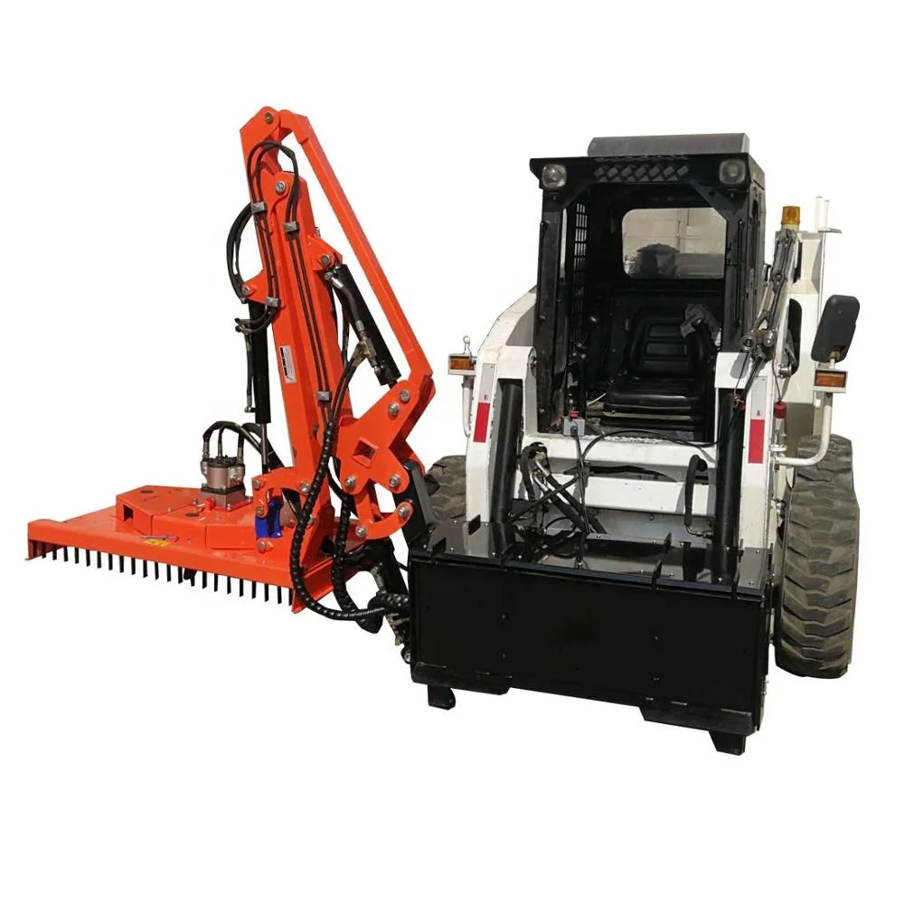 Skid Steer Attachment Boom Mowre / Hydraulic Boom Rotary / Hydraulic ...