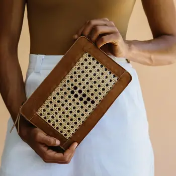 rattan clutch