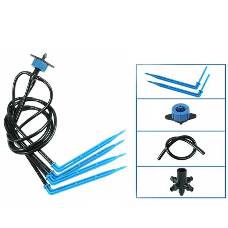 

drip irrigation compensated 4 Branches Long Arrow dripper for irrigation system drip, Blue/black