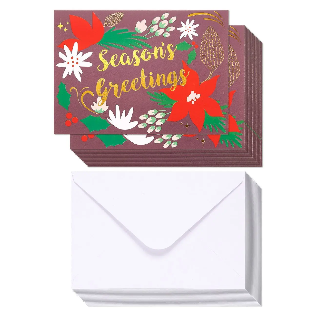 Buy 48 Pack Merry Christmas Greeting Cards Bulk Box Set Winter Holiday Xmas Greeting Cards In Fancy Design With Gold Foil Accents Envelopes Included 4 X 6 Inches In Cheap Price On Alibaba Com