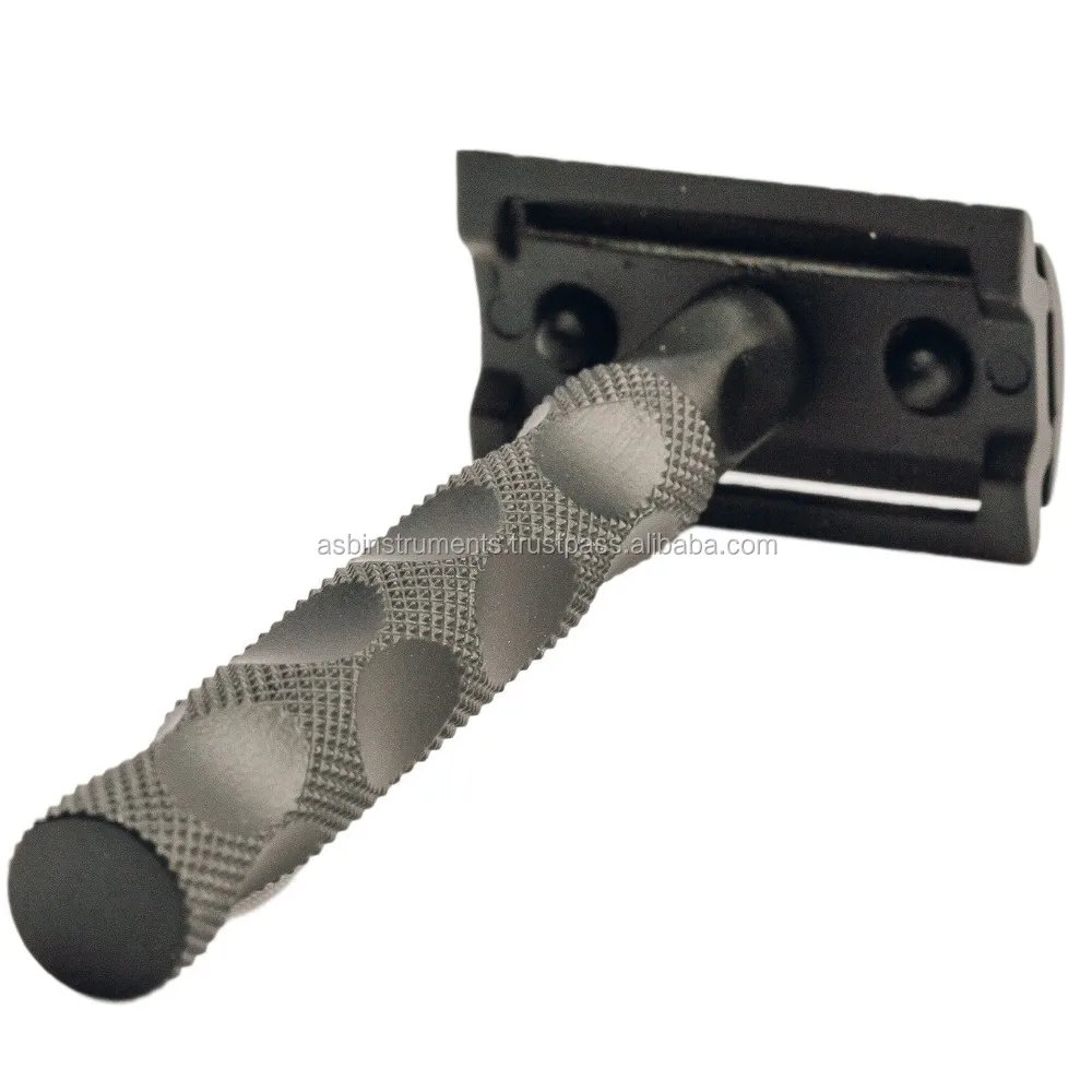 Matte Black Stainless Steel 3piece Safety Razor Buy Safety Razor,De