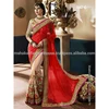 Heavy designer special occasional Rasal saree with Geogertte fabric