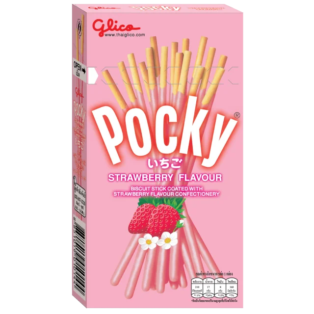 glico pocky strawberry flavor thailand originated pocky biscuit