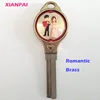 Custom Brass rotatable romantic key balnks for door Wholesale in china