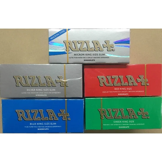 Rizla Green Silver Blue Red Natura Regular Genuine Rolling Papers at Bulk Prices 