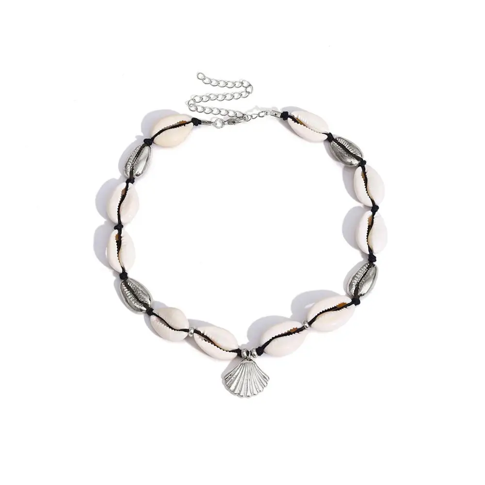 

GC-N0202 Pendant Women Gold Choker Natural Fashion shell jewelry, N/a