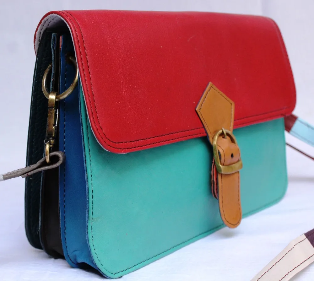 Colorful Real Leather Cross Body Sling Bag Buy Women Sling Bag