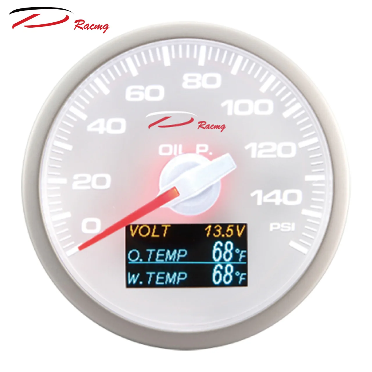 Depo 60mm Smoked Oil Pressure Volt Oil Temp&Water Temp Gauge LED 4 in 1 PSI & F 